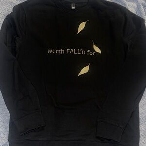 Black Graphic Men's Sweater